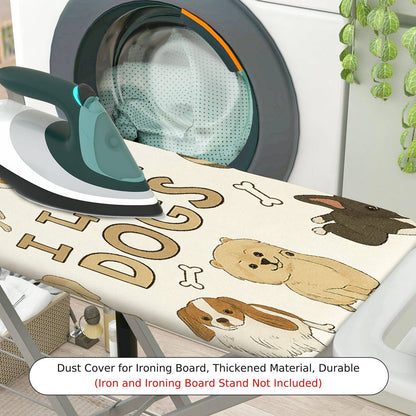 1-Piece Dog Bone Fun  Ironing Board Cover, Universal Size, Without Board