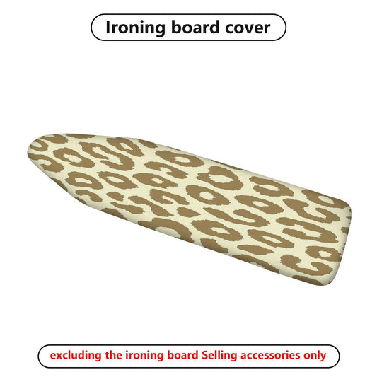 1-Piece Leopard Print Beige Stylish  Ironing Board Cover, Universal Size, Without Board