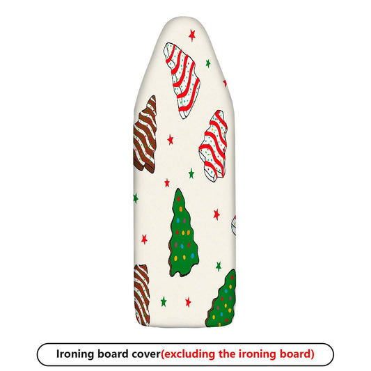 1-Piece Christmas Tree Star Bell  Ironing Board Cover, Universal Size, Without Board