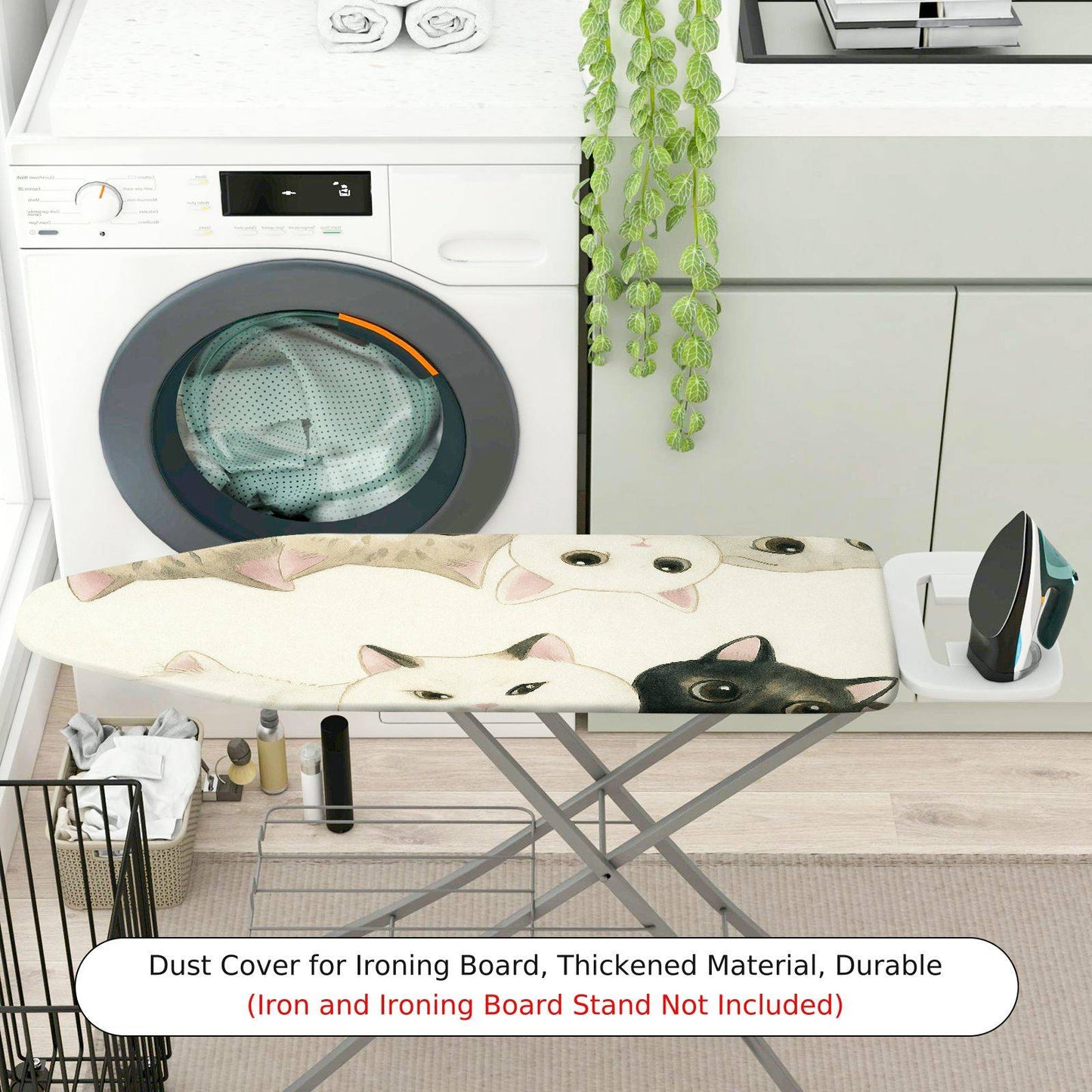 1-Piece Cat Cute Animal  Ironing Board Cover, Universal Size, Without Board