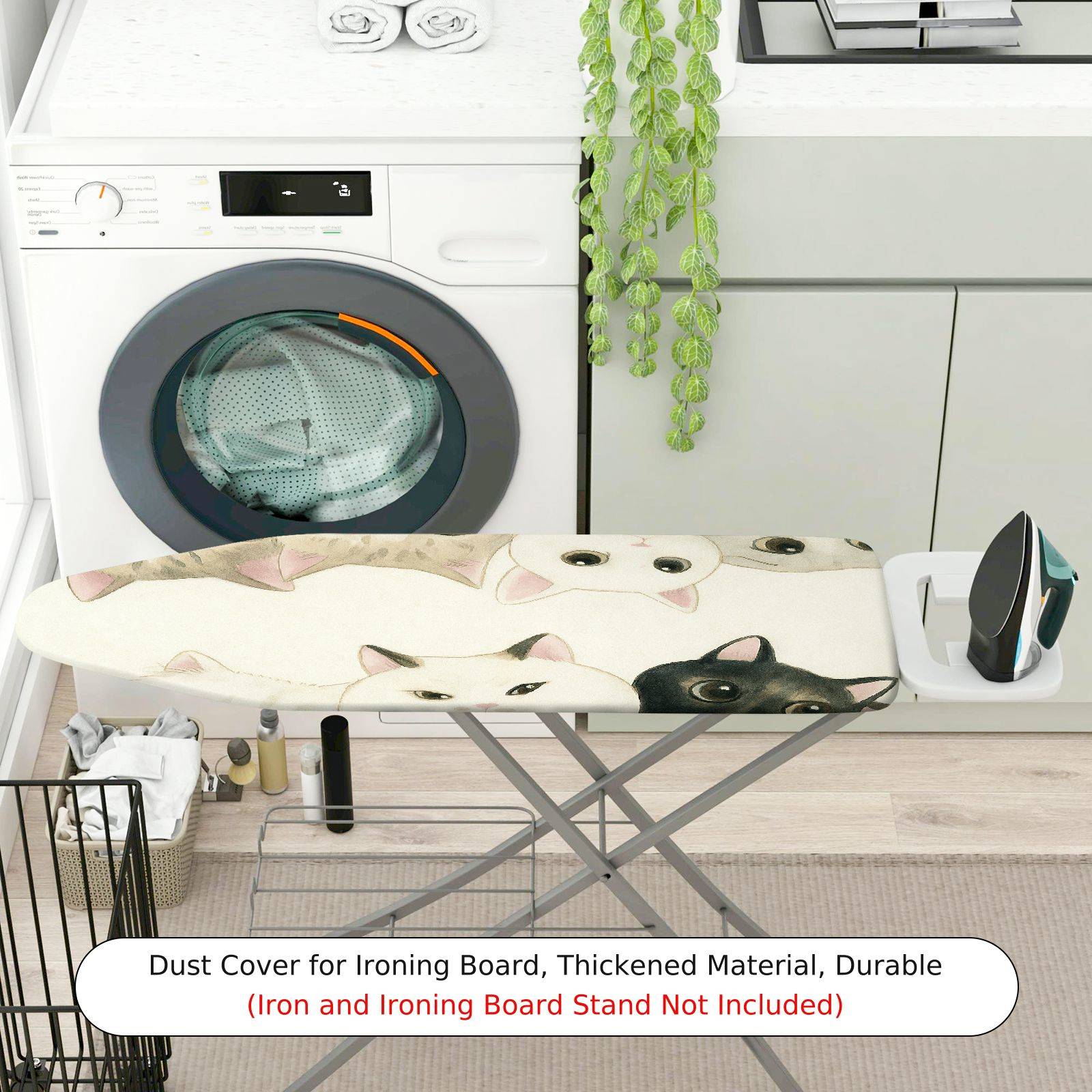 1-Piece Cat Cute Animal  Ironing Board Cover, Universal Size, Without Board