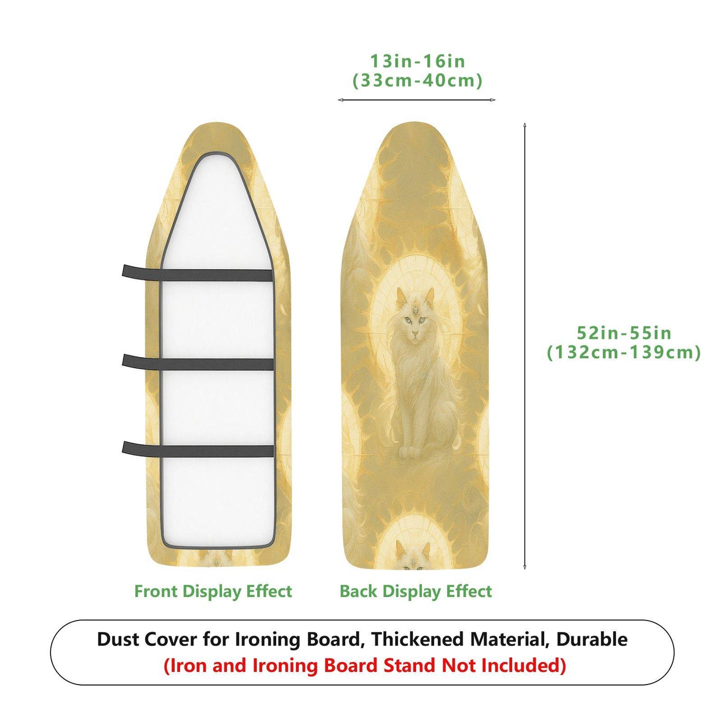 1-Piece Angel Cat Halo  Ironing Board Cover, Universal Size, Without Board