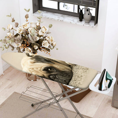 1-Piece Pug Dog Cute Animal  Ironing Board Cover, Universal Size, Without Board