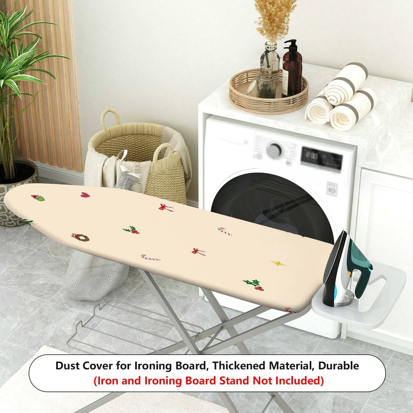 1-Piece Christmas Holiday Celebration  Ironing Board Cover, Universal Size, Without Board