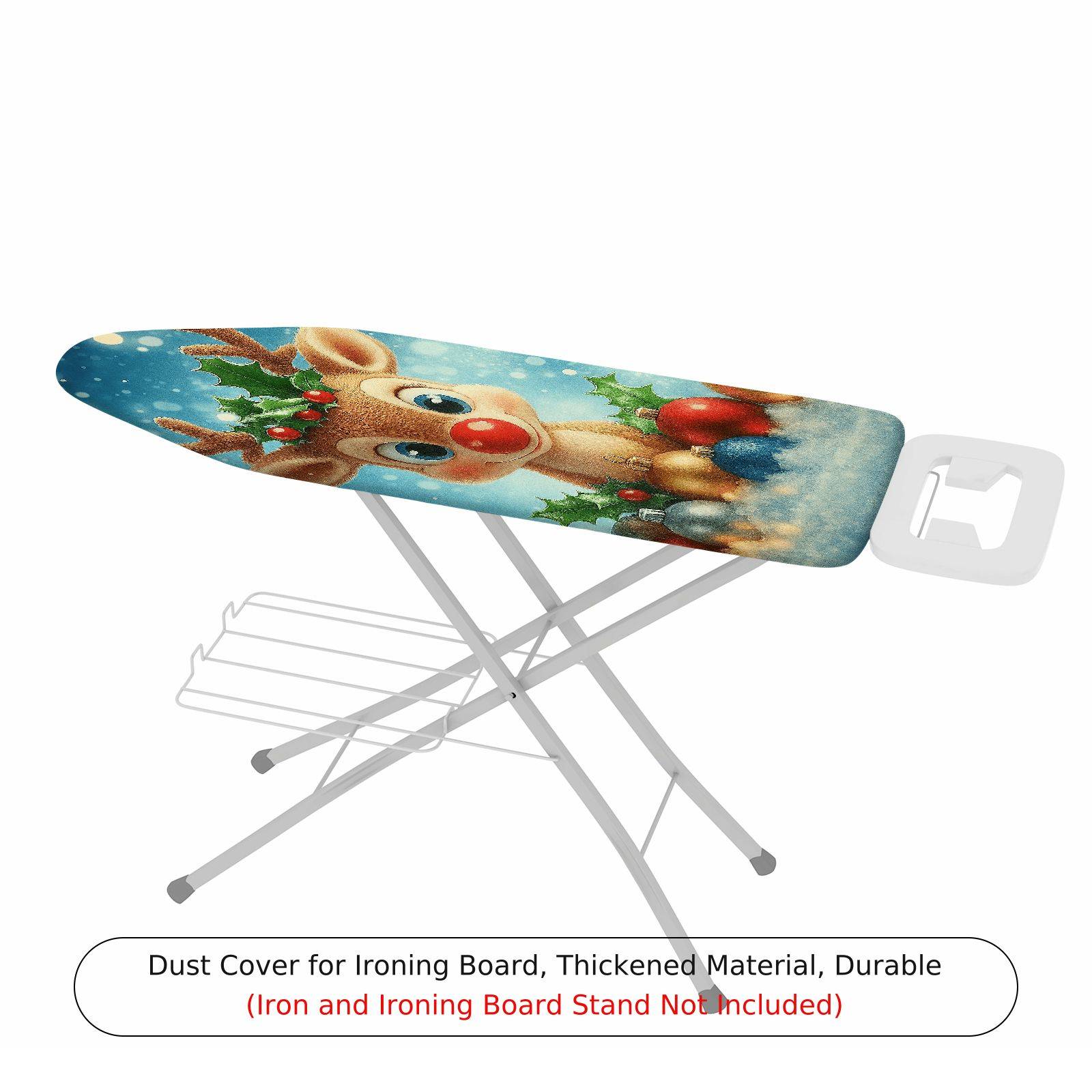 1-Piece Reindeer Christmas Snow  Ironing Board Cover, Universal Size, Without Board