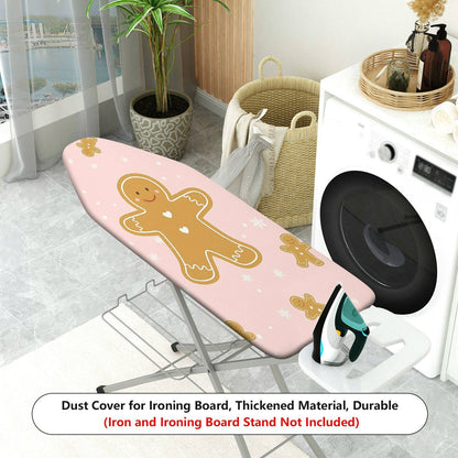 1-Piece Christmas Gingerbread Snowflake  Ironing Board Cover, Universal Size, Without Board