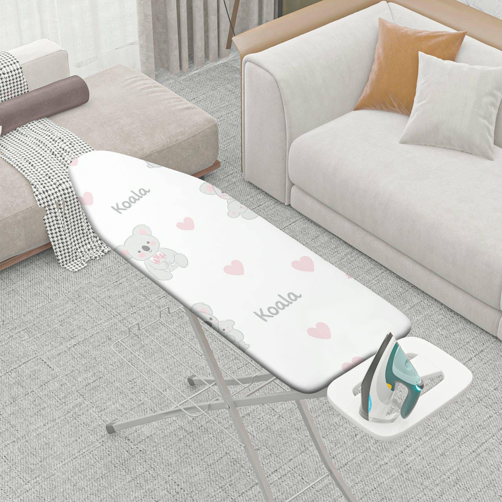 1-Piece Koala Heart Cute  Ironing Board Cover, Universal Size, Without Board