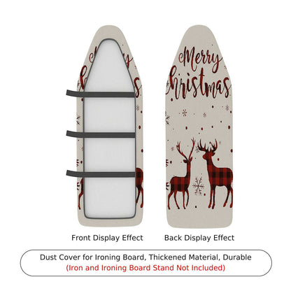 1-Piece Christmas Reindeer Snowflakes  Ironing Board Cover, Universal Size, Without Board