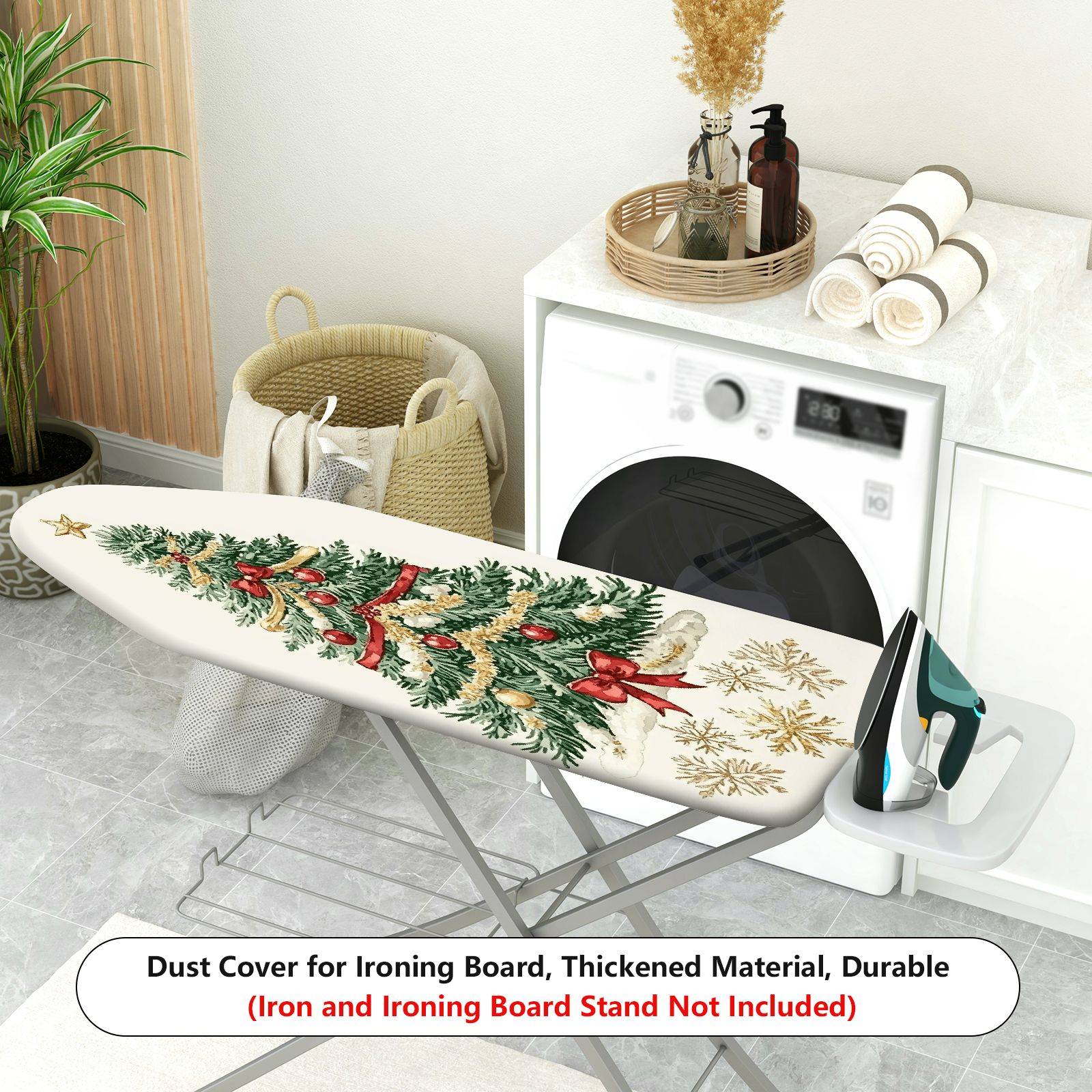 1-Piece Christmas Tree Holiday Decoration Winter Theme  Ironing Board Cover, Universal Size, Without Board