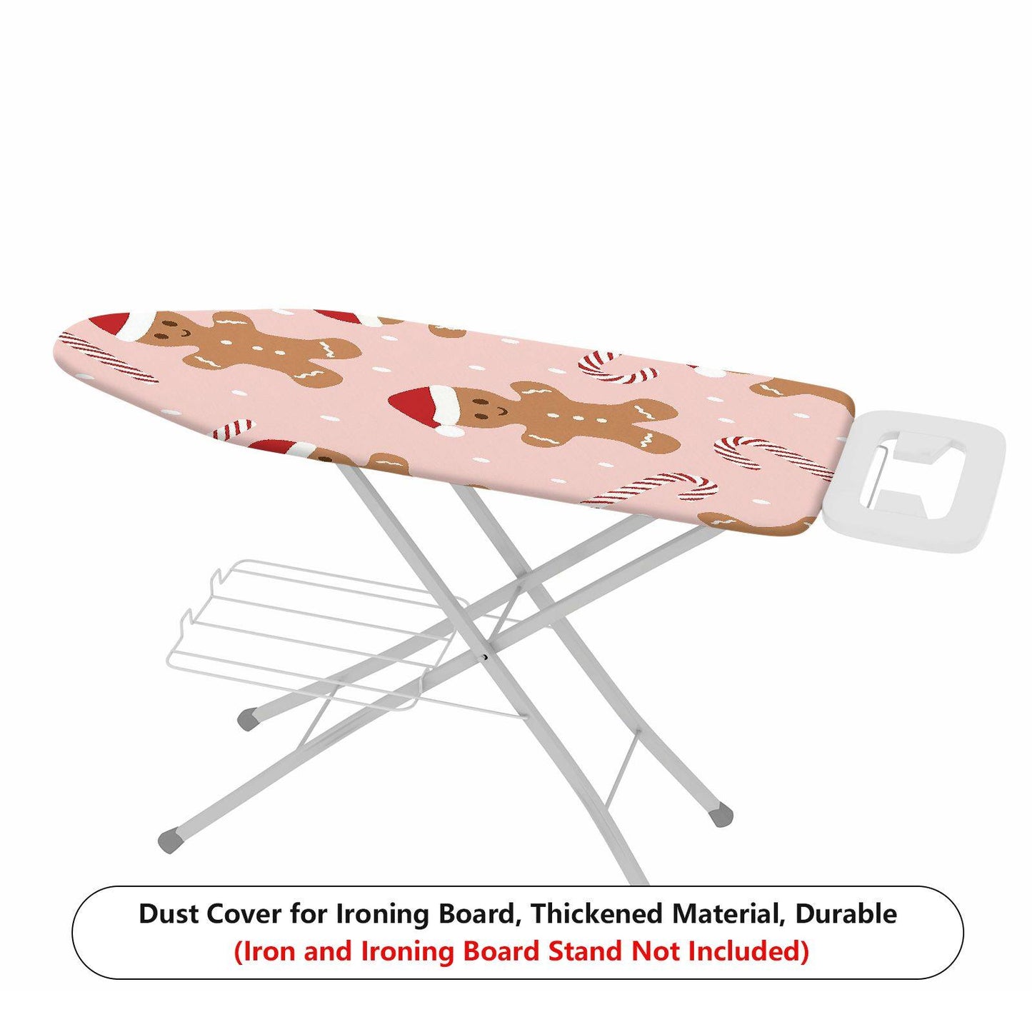 1-Piece Christmas Santa Gingerbread Candy  Ironing Board Cover, Universal Size, Without Board