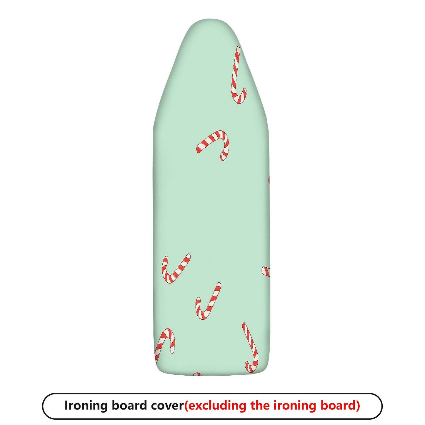 1-Piece Christmas Candy Cane Pattern Festive Holiday  Ironing Board Cover, Universal Size, Without Board