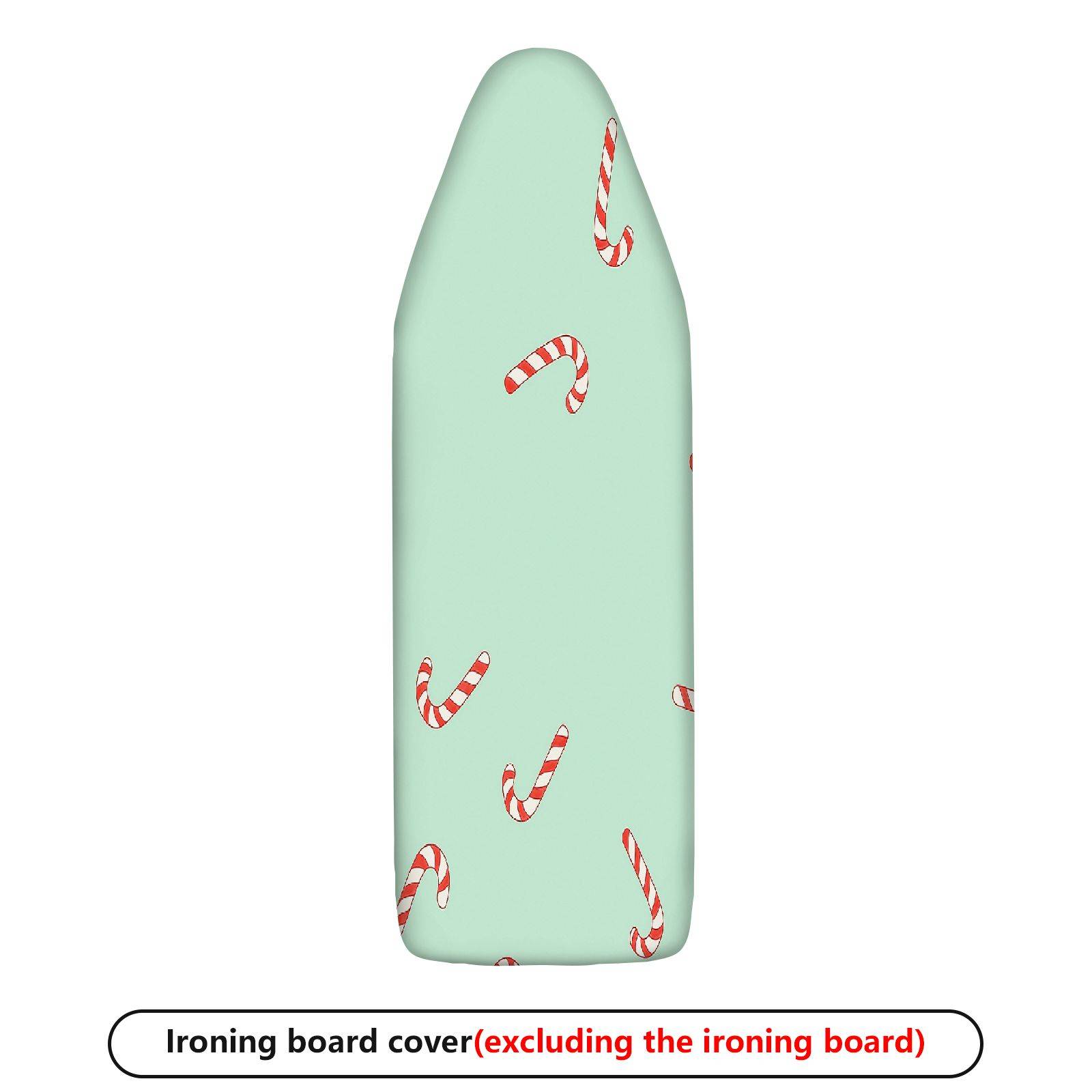 1-Piece Christmas Candy Cane Pattern Festive Holiday  Ironing Board Cover, Universal Size, Without Board