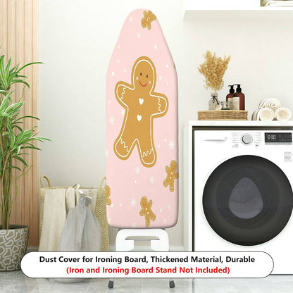 1-Piece Christmas Gingerbread Snowflake  Ironing Board Cover, Universal Size, Without Board