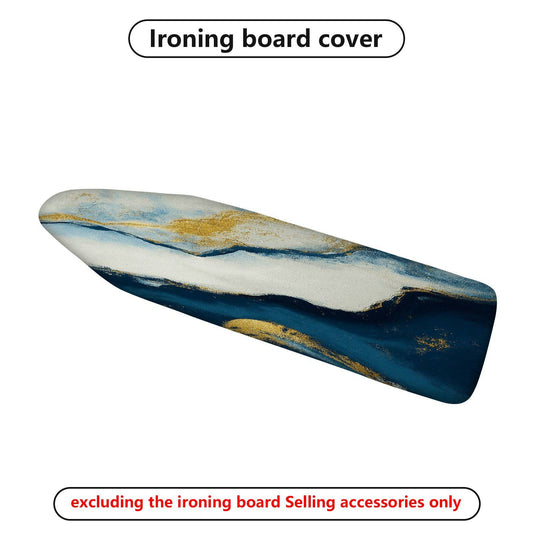 1-Piece Abstract Ocean Gold  Ironing Board Cover, Universal Size, Without Board