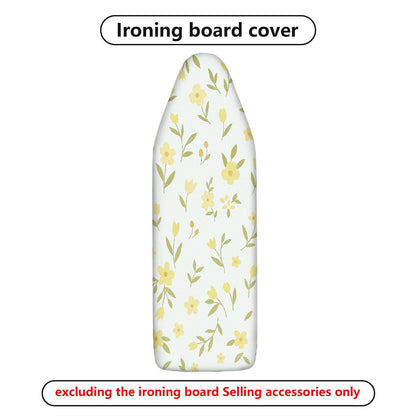1-Piece Yellow Floral Pattern Decorative Printed  Ironing Board Cover, Universal Size, Without Board
