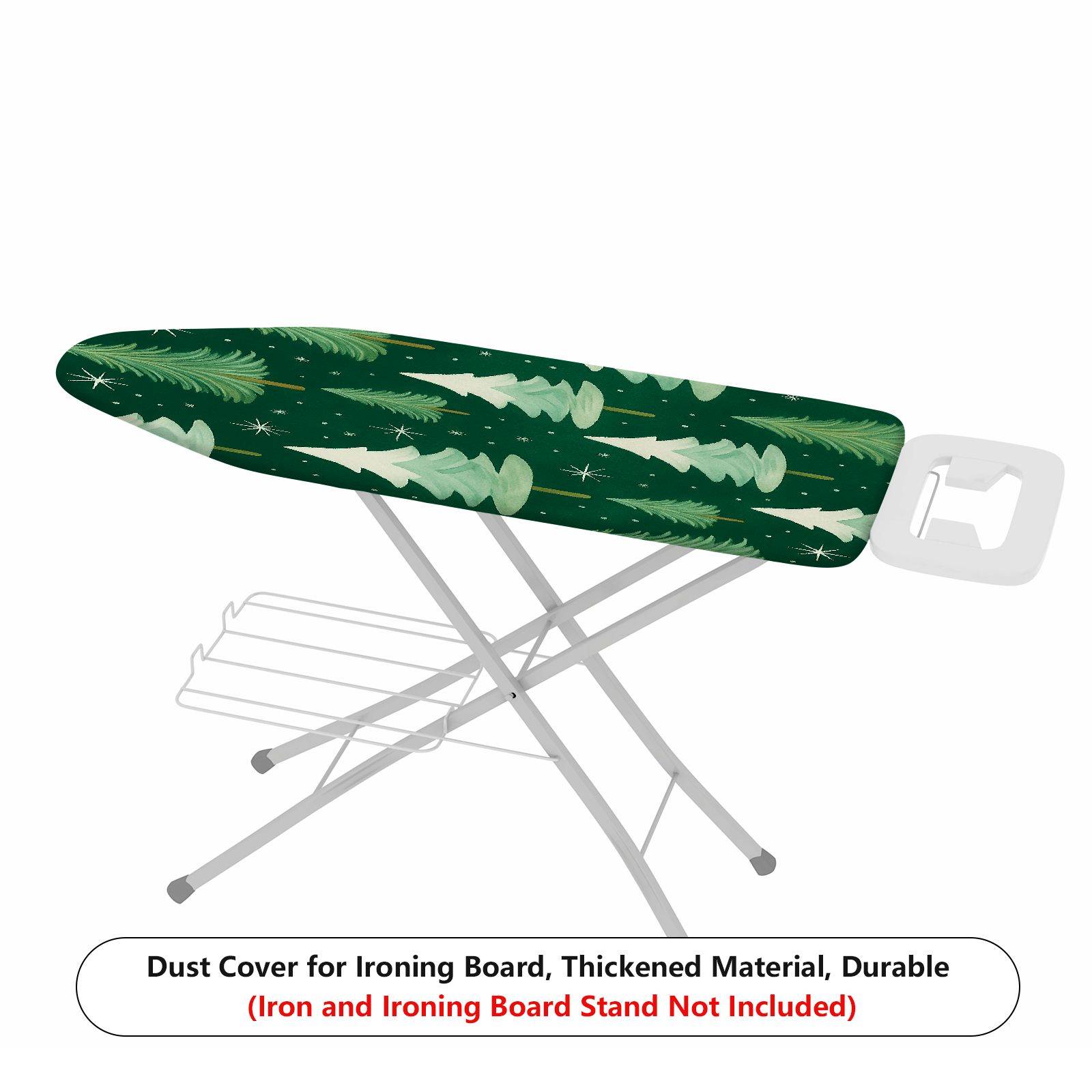1-Piece Christmas Tree Pattern Forest Green Theme  Ironing Board Cover, Universal Size, Without Board