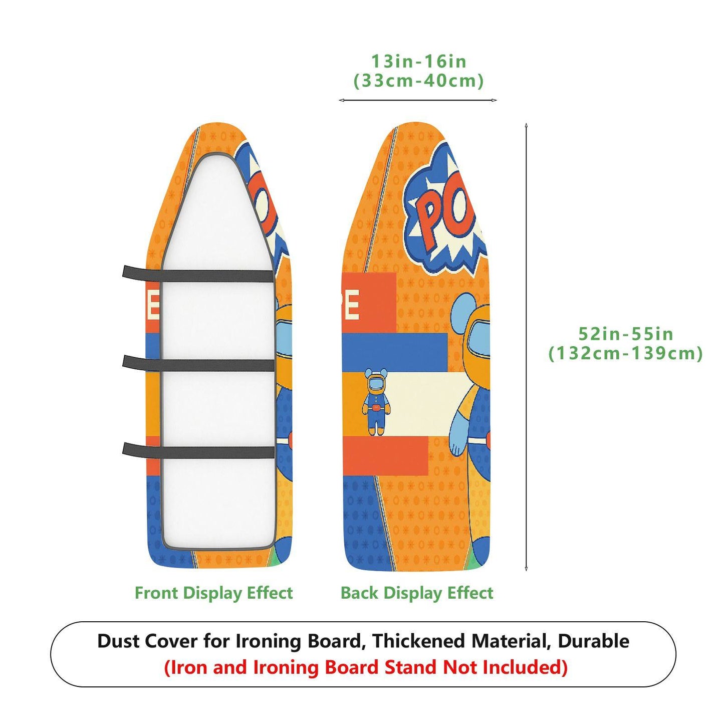 1-Piece Robot Fun  Ironing Board Cover, Universal Size, Without Board