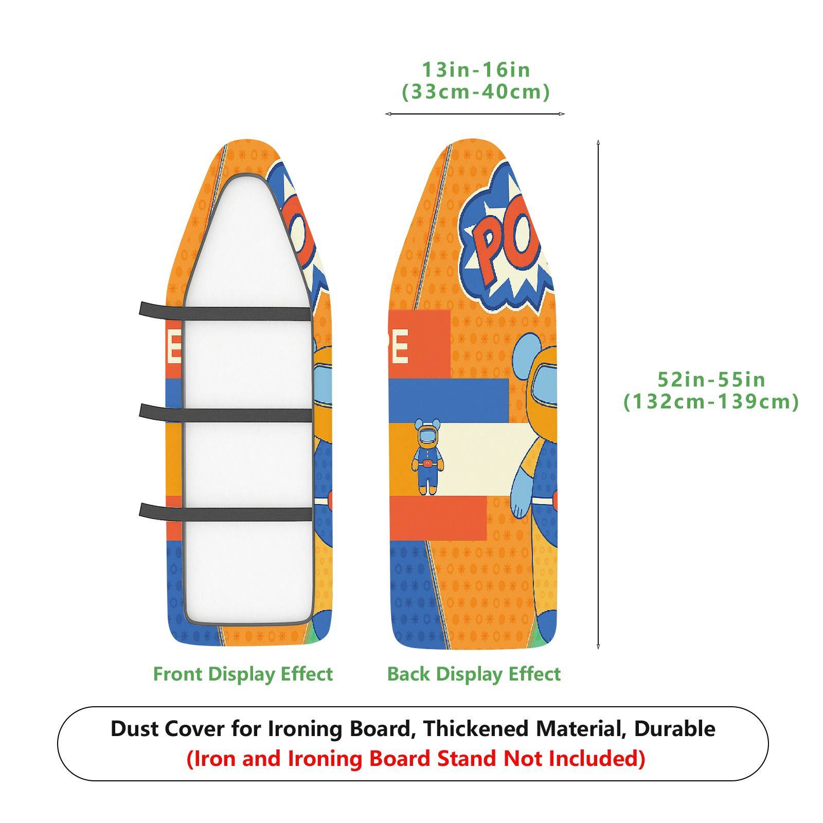 1-Piece Robot Fun  Ironing Board Cover, Universal Size, Without Board