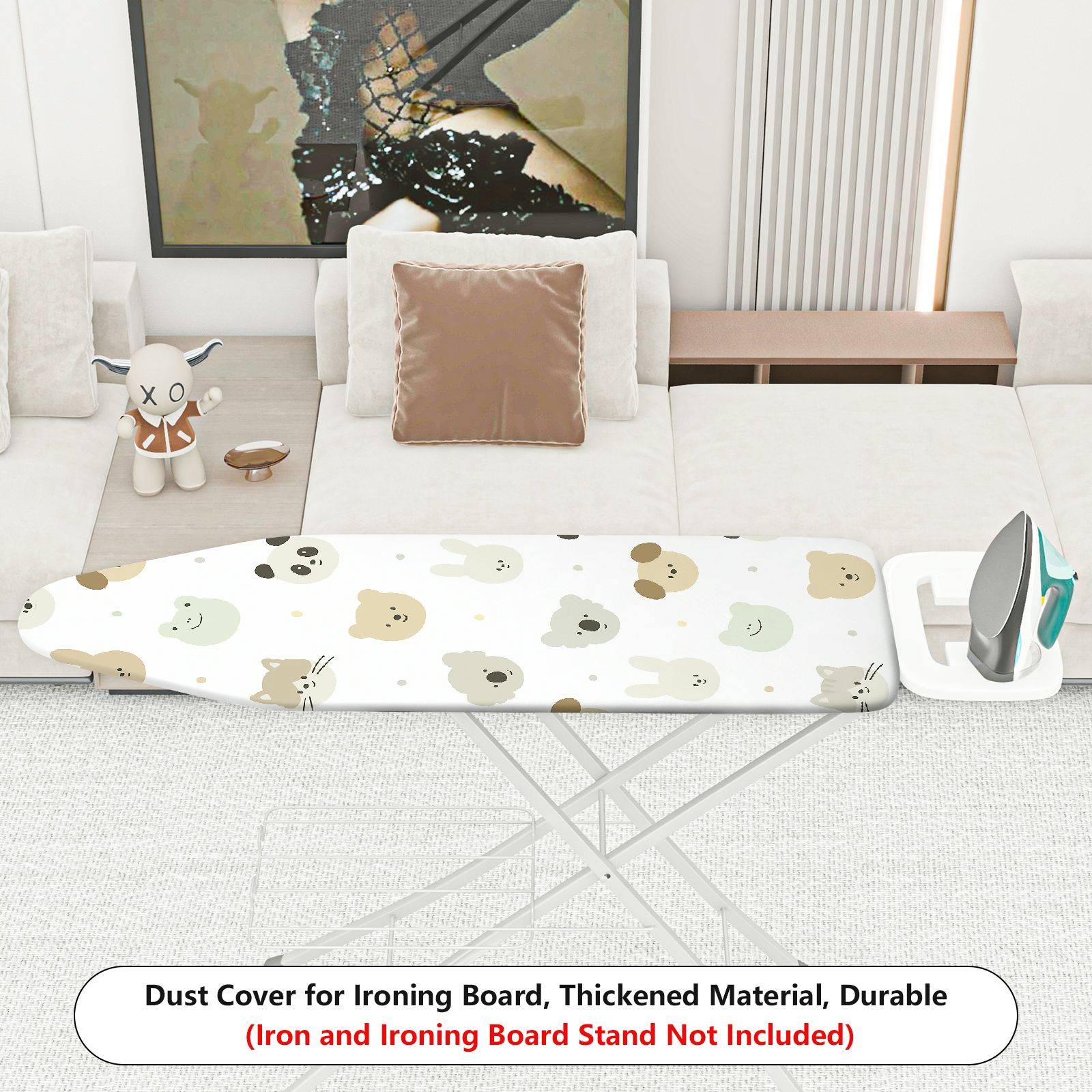 1-Piece Cute  Animal Pattern  Ironing Board Cover, Universal Size, Without Board