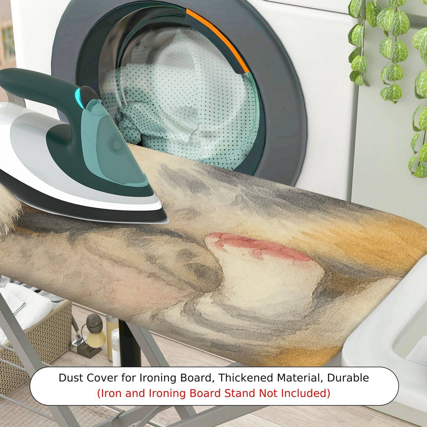 1-Piece Cute Kitten Animal Artistic  Ironing Board Cover, Universal Size, Without Board