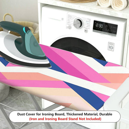 1-Piece Abstract Geometric Colorful  Ironing Board Cover, Universal Size, Without Board