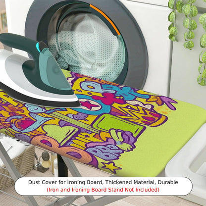1-Piece Colorful Fun  Ironing Board Cover, Universal Size, Without Board