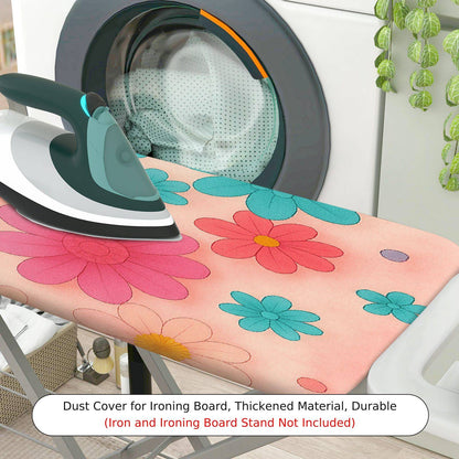 1-Piece Floral Pattern Colorful Fun Vibrant  Ironing Board Cover, Universal Size, Without Board
