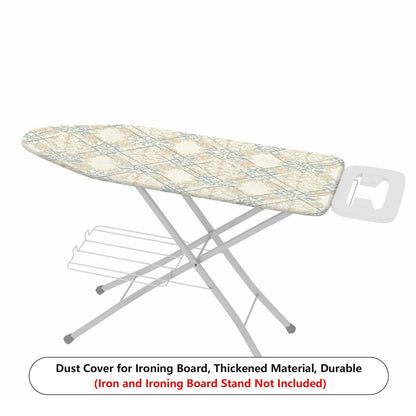 1-Piece Floral Elegant Beige  Ironing Board Cover, Universal Size, Without Board