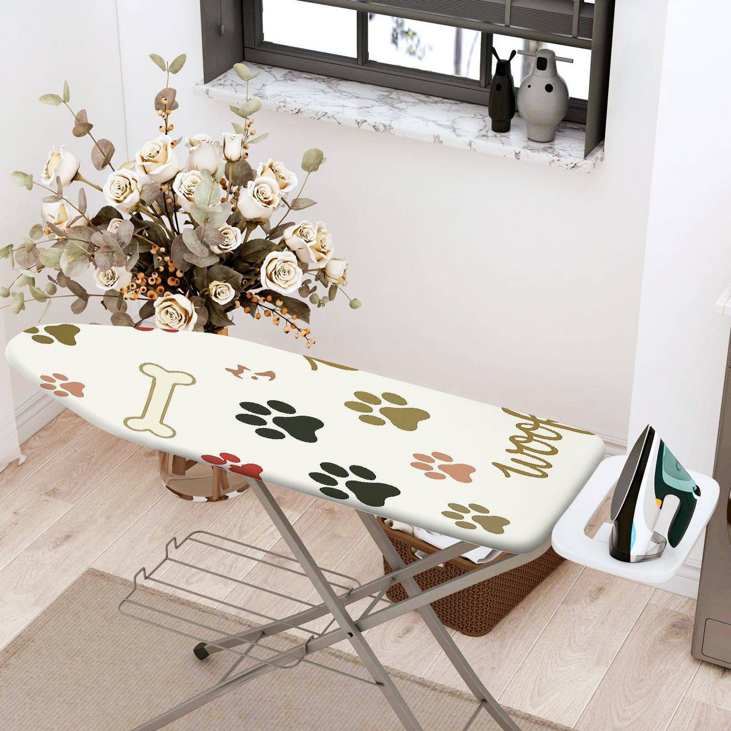 1-Piece Paw Bone Cute  Ironing Board Cover, Universal Size, Without Board