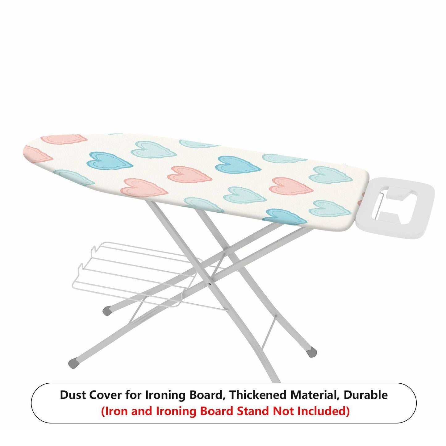 1-Piece Heart Pattern Cute Pastel  Ironing Board Cover, Universal Size, Without Board
