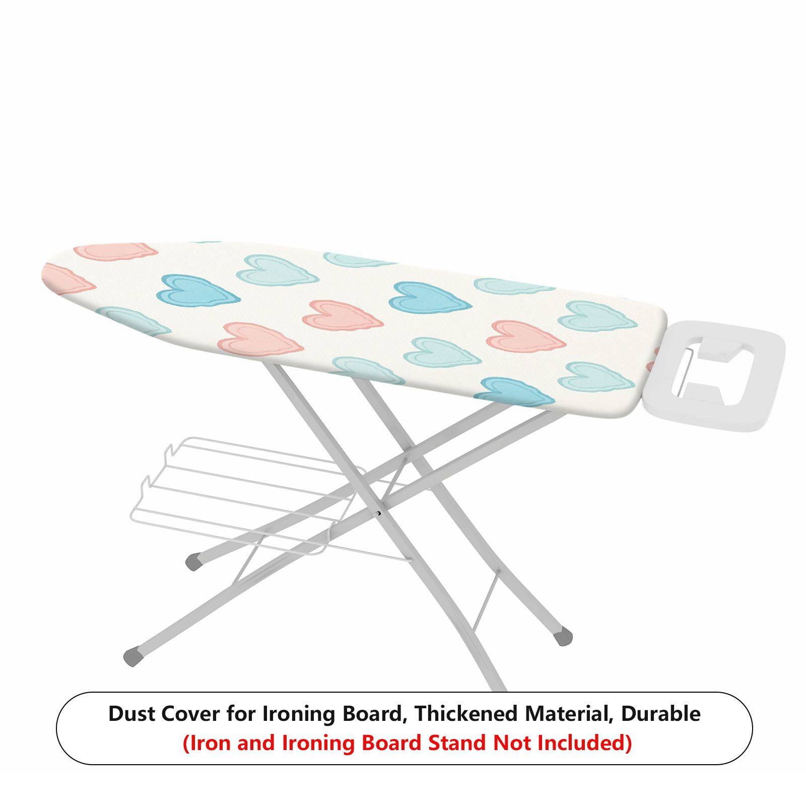 1-Piece Heart Pattern Cute Pastel  Ironing Board Cover, Universal Size, Without Board