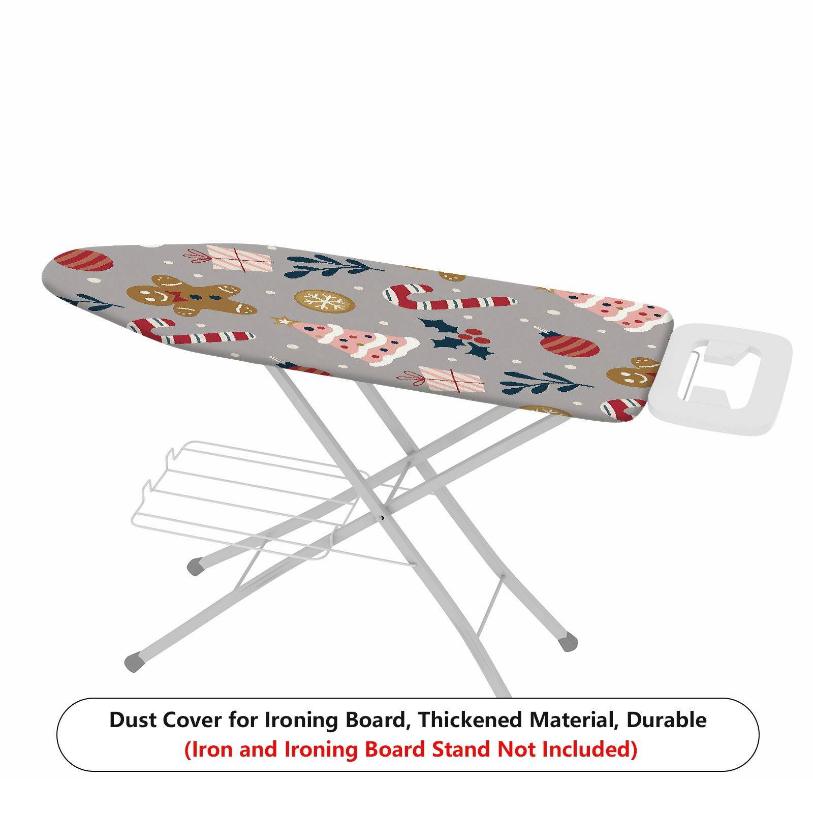 1-Piece Christmas Gingerbread Candy  Ironing Board Cover, Universal Size, Without Board