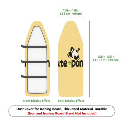 1-Piece Cute Panda Yellow  Ironing Board Cover, Universal Size, Without Board