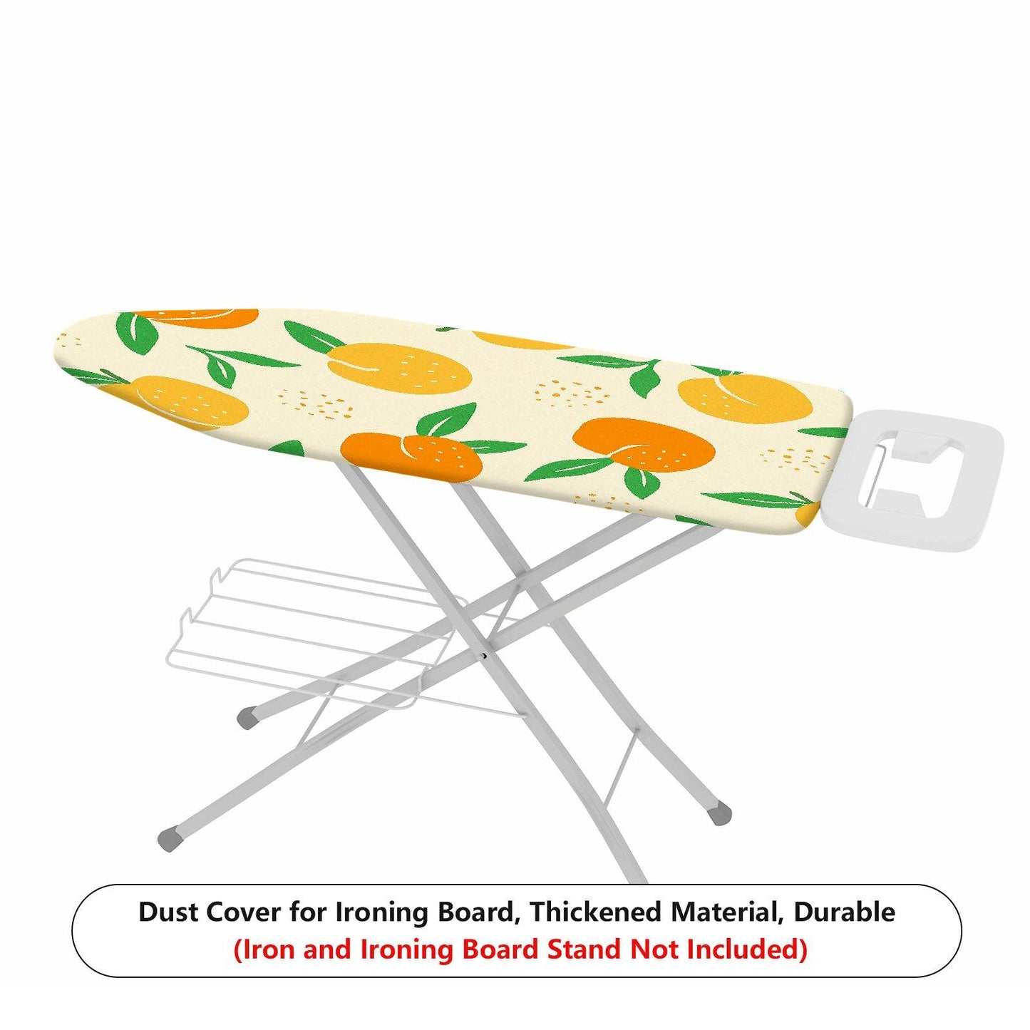 1-Piece Fruit Pattern Orange Leaf Print  Ironing Board Cover, Universal Size, Without Board