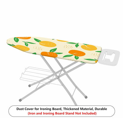 1-Piece Fruit Pattern Orange Leaf Print  Ironing Board Cover, Universal Size, Without Board