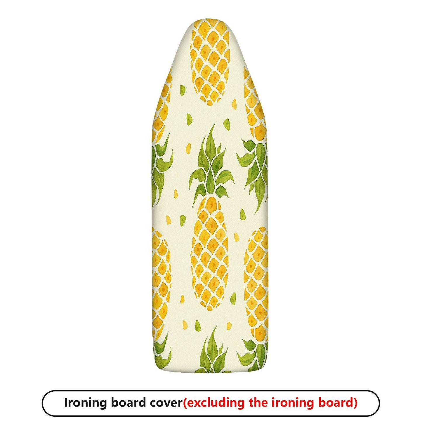 1-Piece Pineapple Pattern Yellow Green Fruit Theme  Ironing Board Cover, Universal Size, Without Board