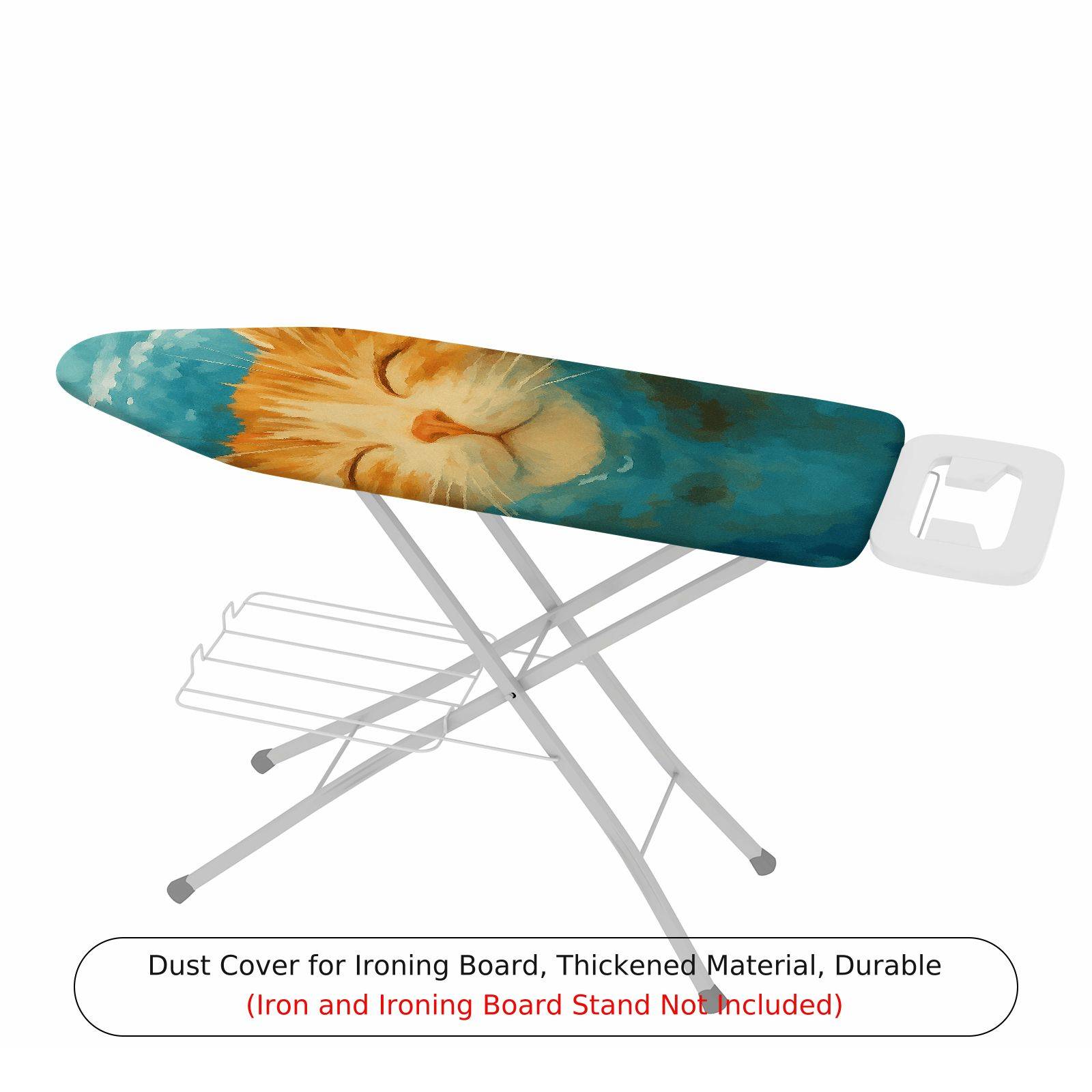1-Piece Cat Pattern Cute Art  Ironing Board Cover, Universal Size, Without Board