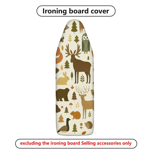 1-Piece Woodland Animal Forest Nature  Ironing Board Cover, Universal Size, Without Board