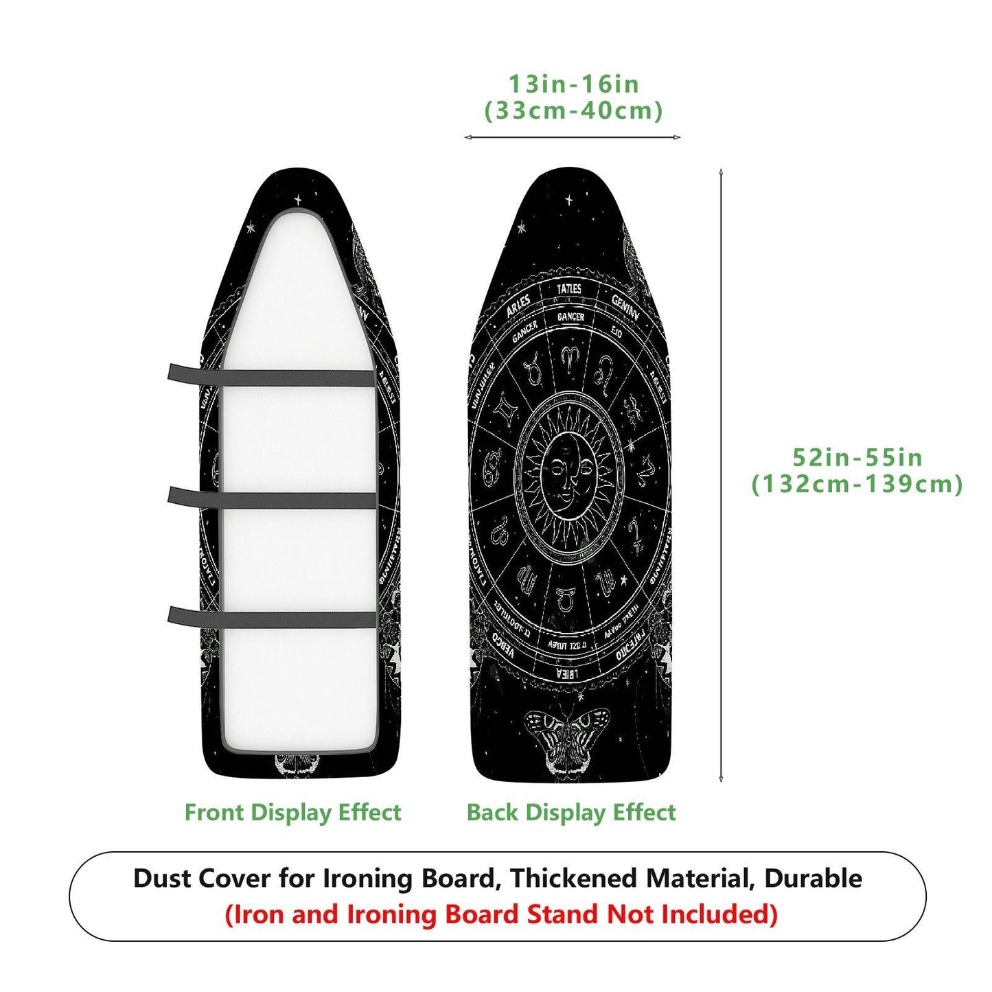 1-Piece Zodiac Astrology Horoscope  Ironing Board Cover, Universal Size, Without Board