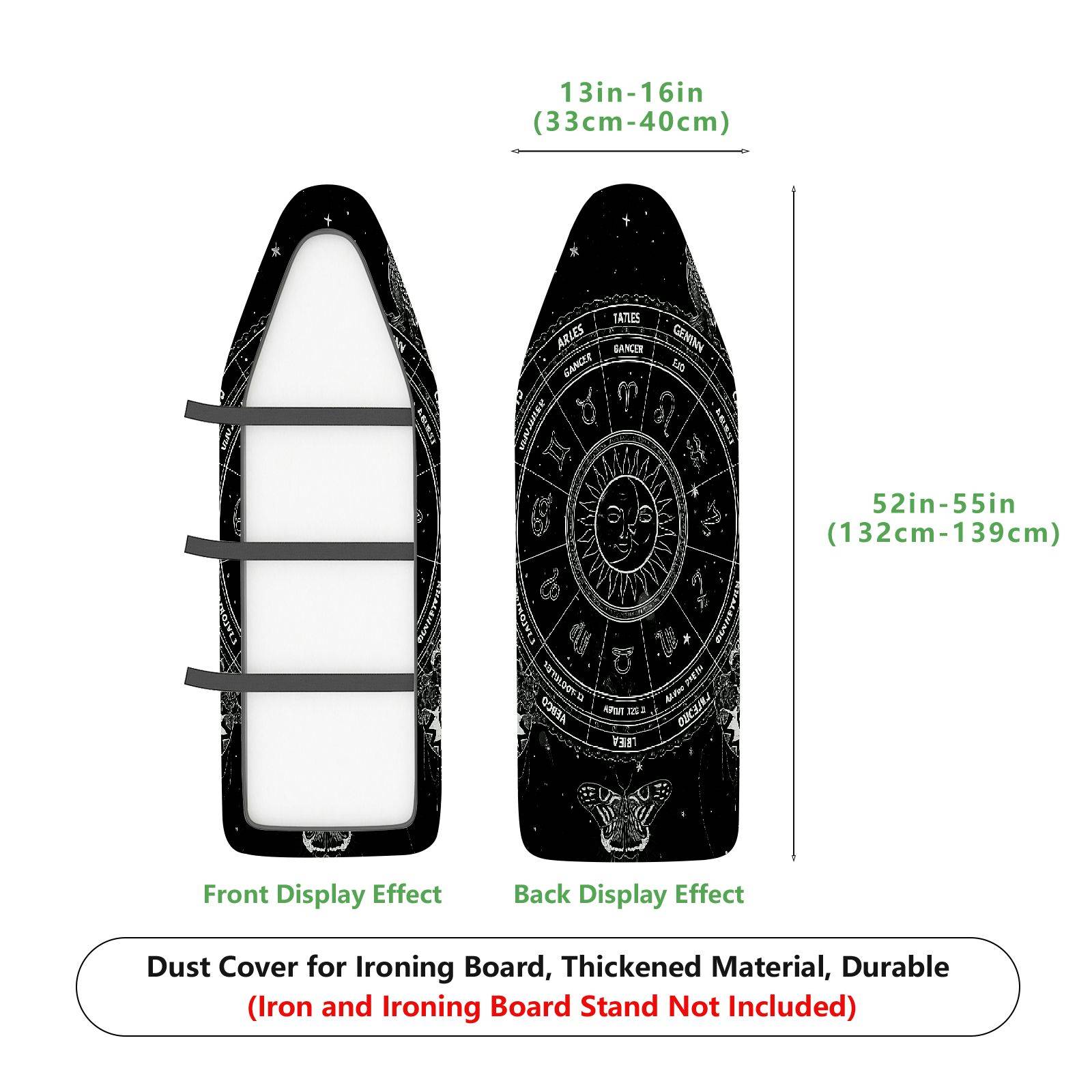 1-Piece Zodiac Astrology Horoscope  Ironing Board Cover, Universal Size, Without Board