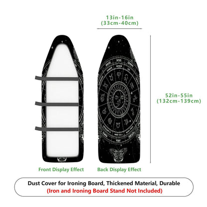 1-Piece Zodiac Astrology Horoscope  Ironing Board Cover, Universal Size, Without Board