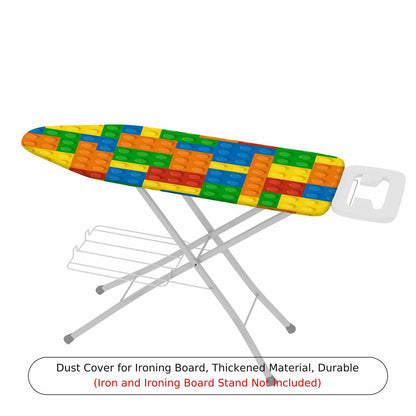 1-Piece Colorful Blocks Pattern Fun  Ironing Board Cover, Universal Size, Without Board