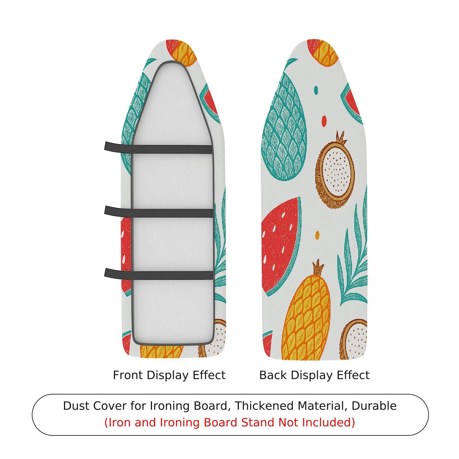 1-Piece Tropical Fruit Pattern Colorful  Ironing Board Cover, Universal Size, Without Board