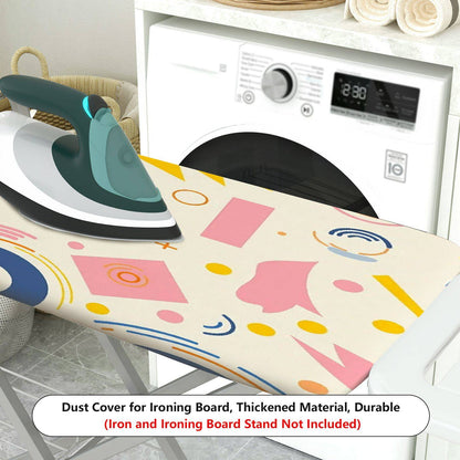 1-Piece Geometric Colorful Funky  Ironing Board Cover, Universal Size, Without Board