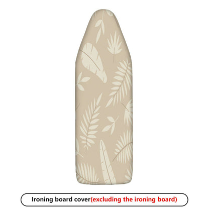 1-Piece Leaf Printed Floral Beige  Ironing Board Cover, Universal Size, Without Board