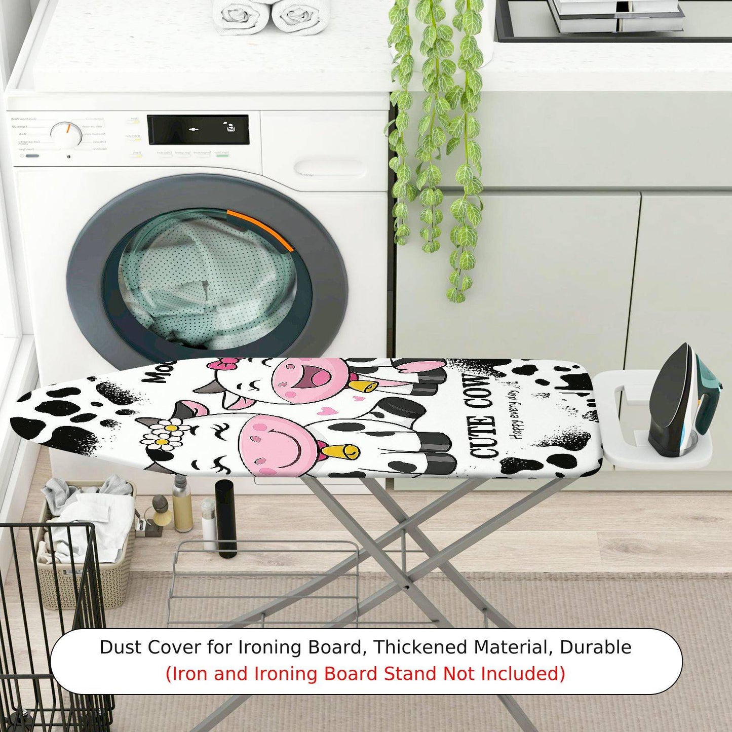 1-Piece Cow Cute Animal Funny  Ironing Board Cover, Universal Size, Without Board