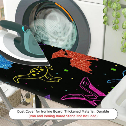 1-Piece Dinosaur Colorful Fun  Ironing Board Cover, Universal Size, Without Board