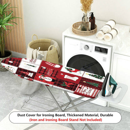 1-Piece Christmas Snowman Patterned  Ironing Board Cover, Universal Size, Without Board