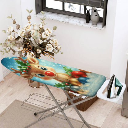 1-Piece Reindeer Christmas Snow  Ironing Board Cover, Universal Size, Without Board