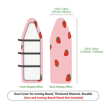 1-Piece Strawberry Pink Cute  Ironing Board Cover, Universal Size, Without Board